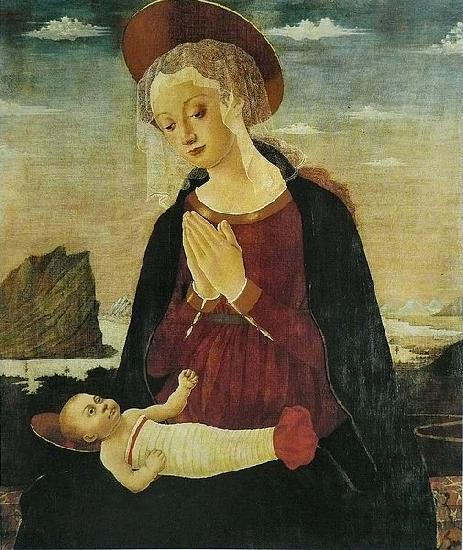 Alesso Baldovinetti Virgin and Child France oil painting art